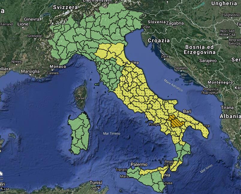 ALLERTA METEO, Oggi Forte Maltempo: In Arrivo Anche TEMPORALI E GRANDINE