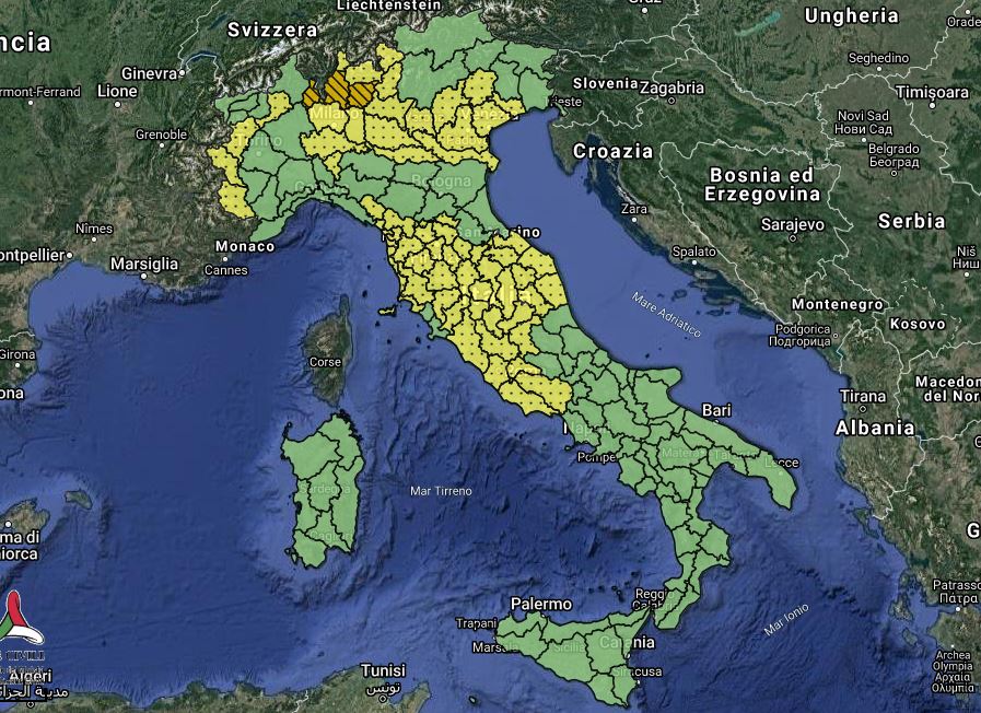 ALLERTA METEO Fino Ad Arancione, Gli Aggiornamenti