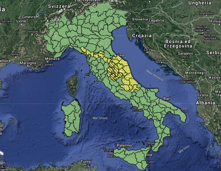 allerta meteo domani