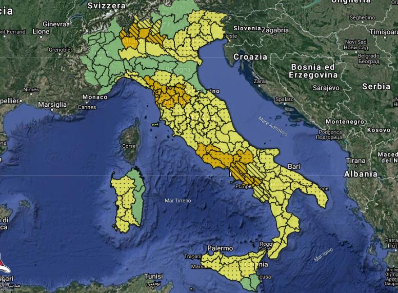 ALLERTA Meteo ARANCIONE In 5 Regioni, Rischio Di Forti Temporali E ...