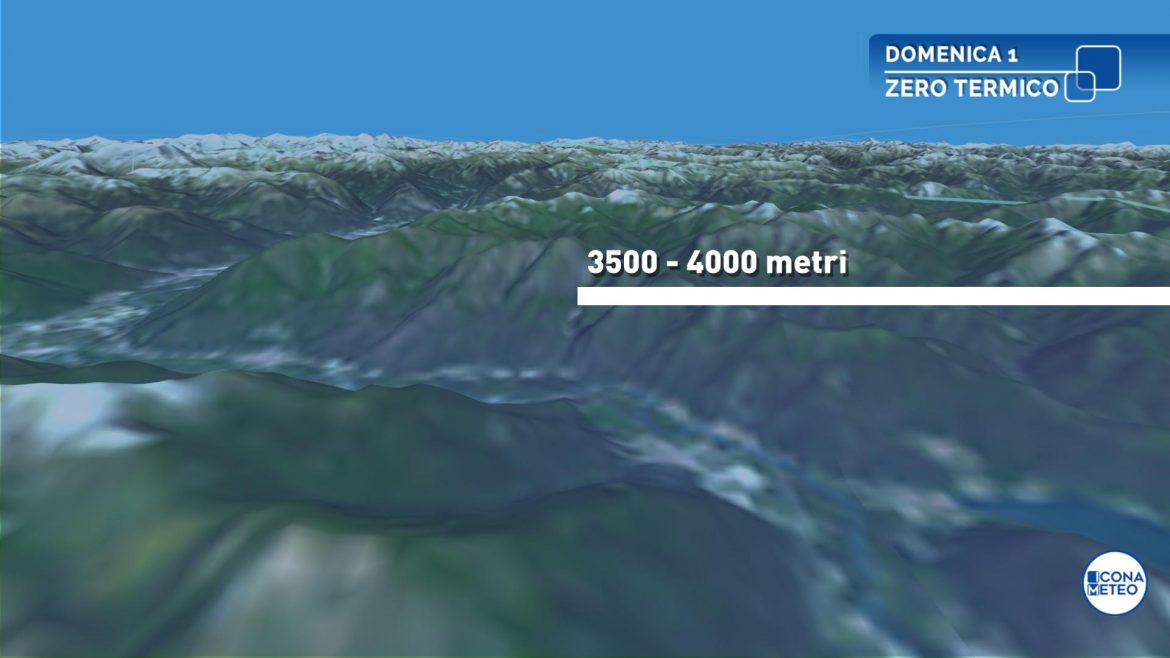 caldo in montagna zero termico meteo