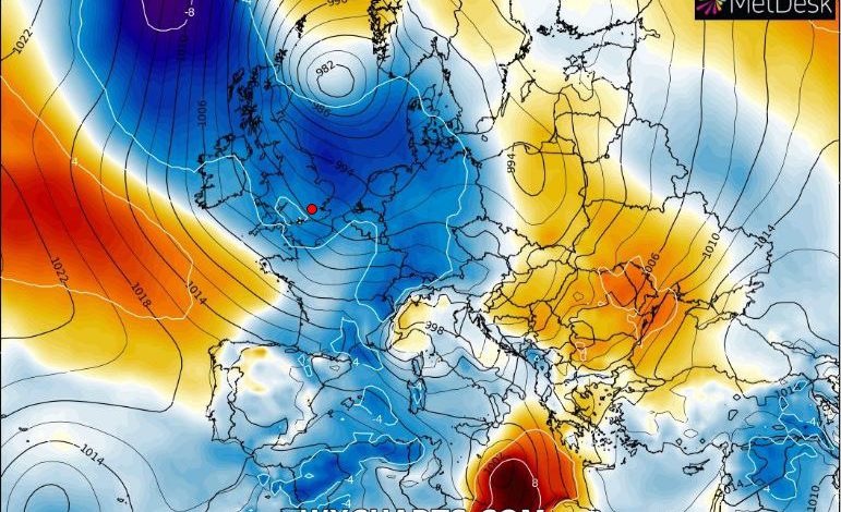 VENTI FORTI E BRUSCO CALO Delle TEMPERATURE: Le Tempistiche - Icona Meteo