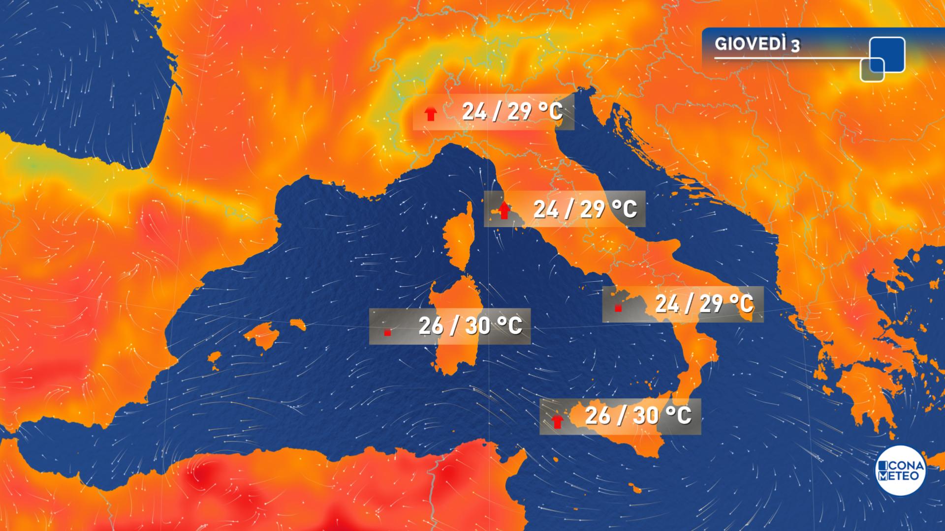 CALDO Estivo E SOLE Quasi Ovunque: Le Zone A Rischio PIOGGIA - Icona Meteo